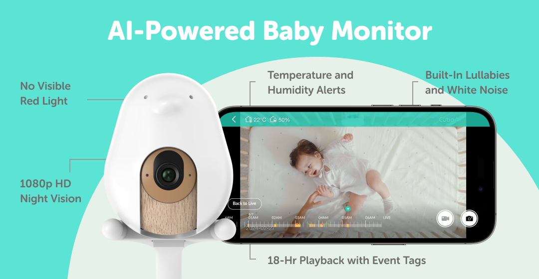 CuboAi Plus | Proactive AI for Baby's Sleep, Safety, and Memories 
